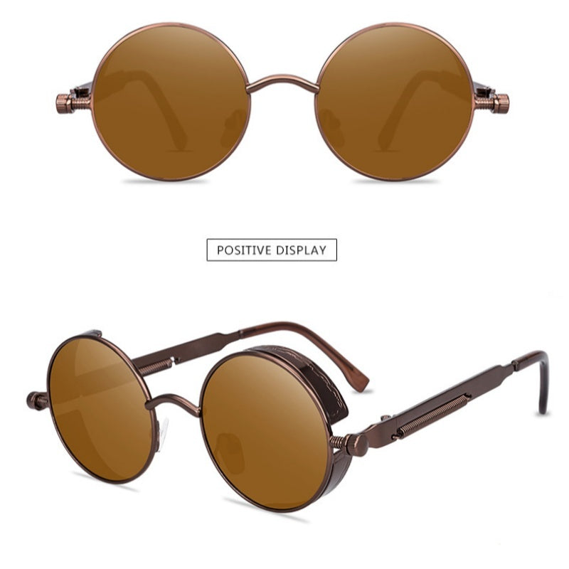 Fashion Steampunk Metal Spring Foot Sunglasses