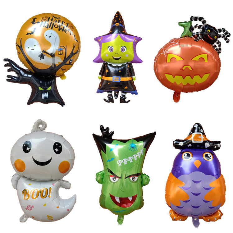 Halloween Party dekoration Mini ballonger i aluminium