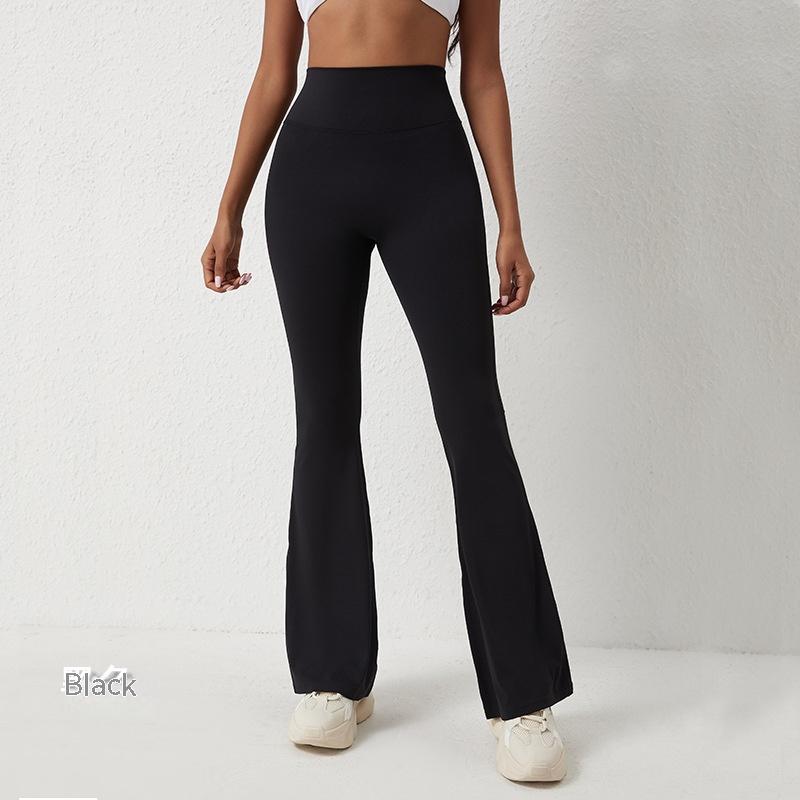 Bell-bottom byxor Dam Yoga High Waist Byxor Leggings Wide Leg Fitness Byxor