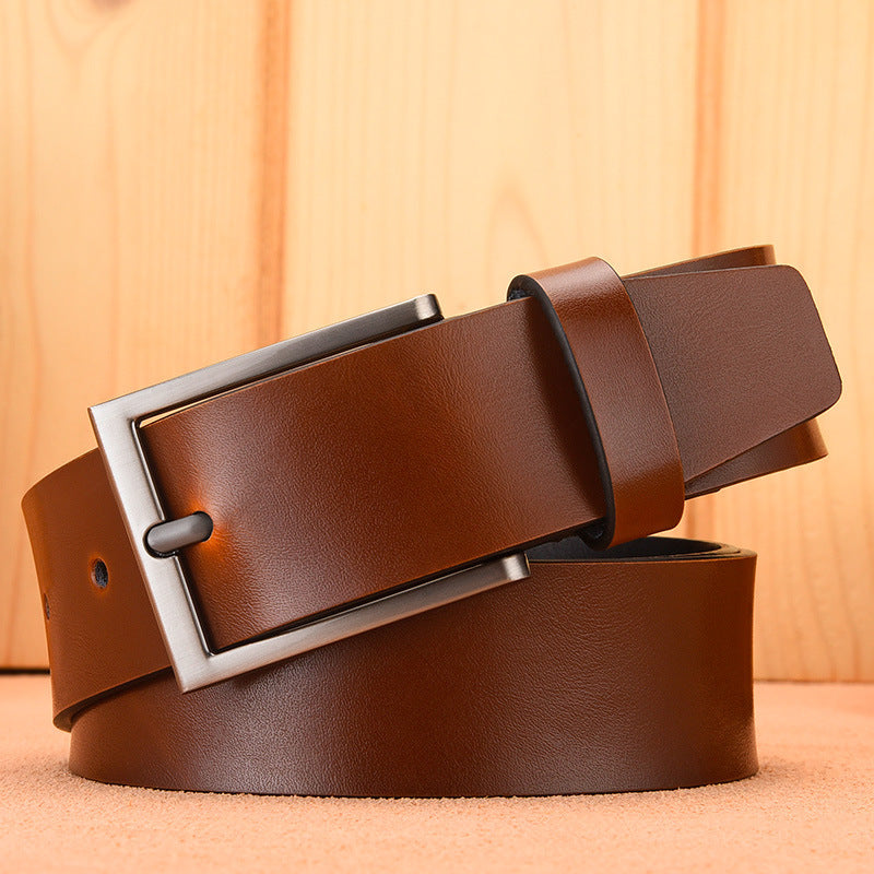 Men's Leather Casual Pin Buckle Belt - Authentic Classic
