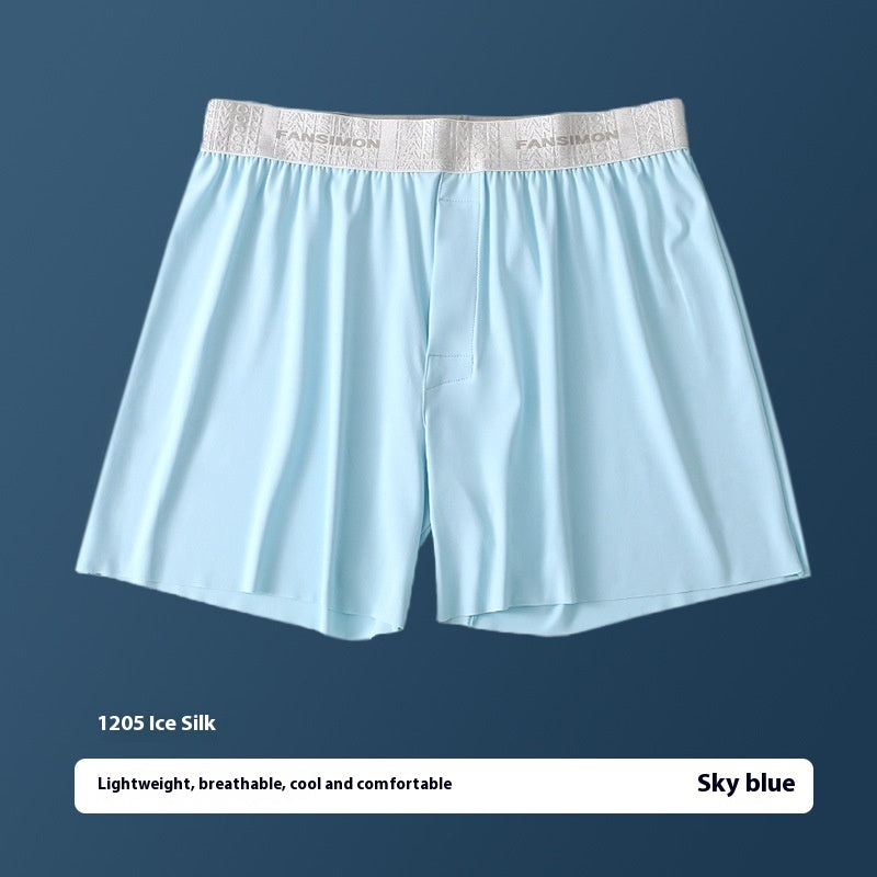 Herrunderkläder i issiden, plusstorlek, lösa boxershorts
