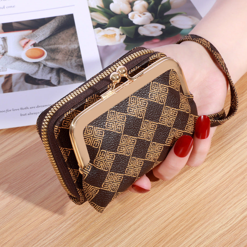 Portefeuille femme mode dragonne court