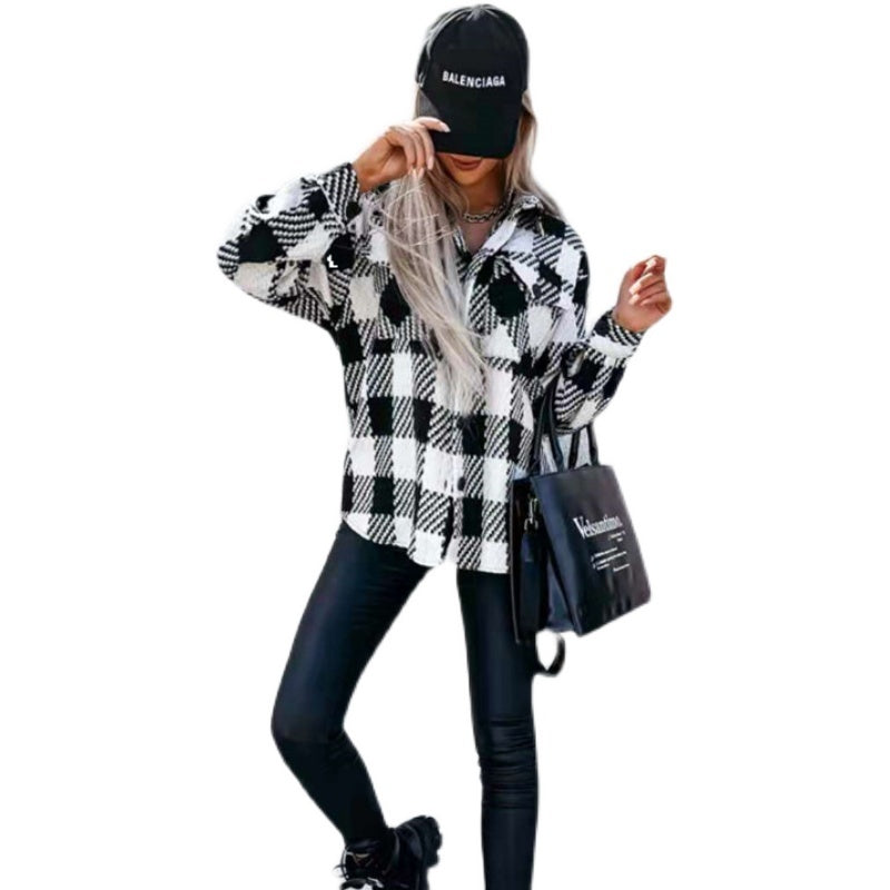 Mode hiver blouse manteau dames chemise haut pour femme manteau