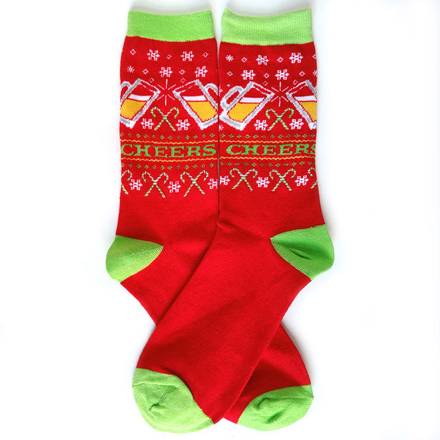 Ny jul män strumpor nyår rolig julgran