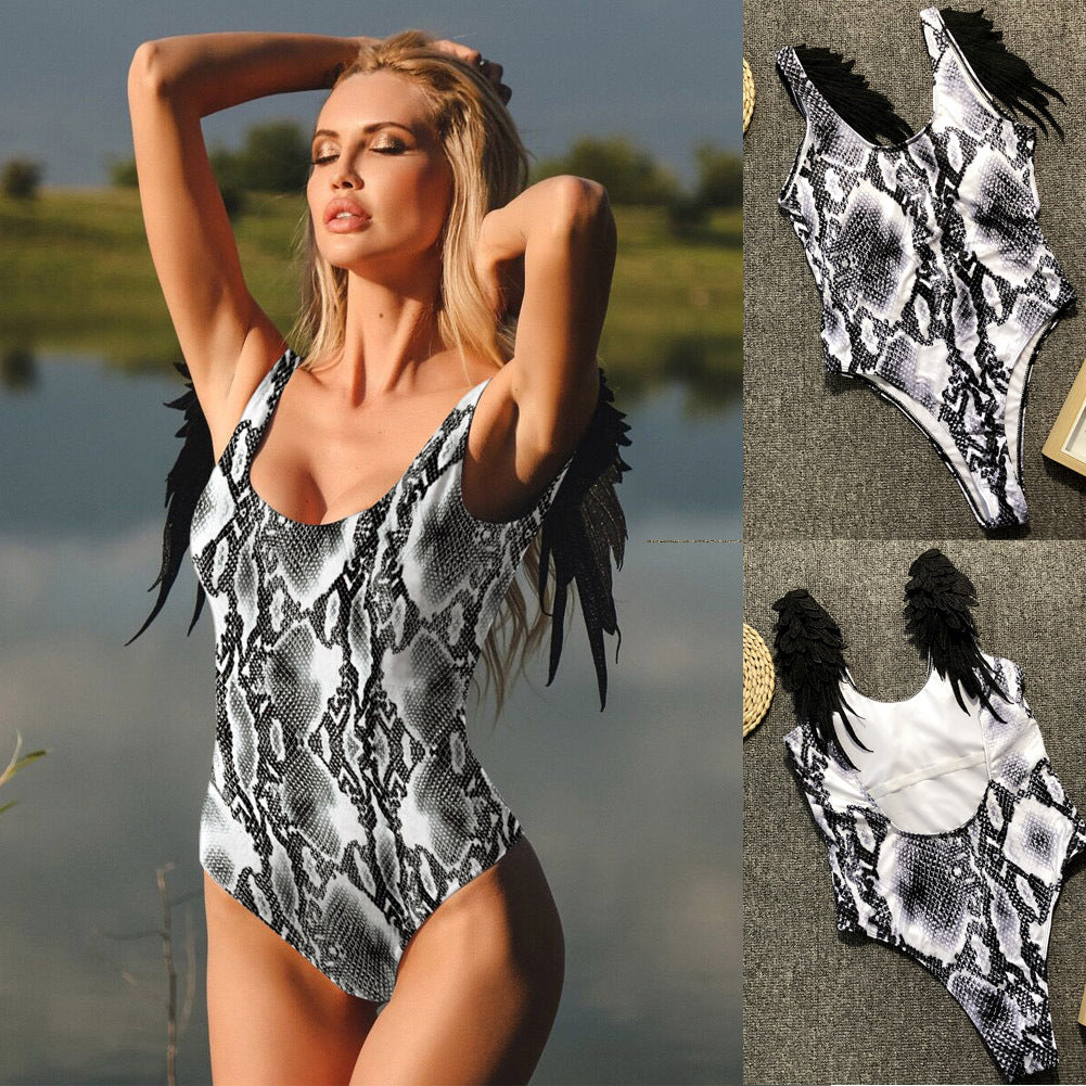 Enfärgade Badkläder Dam Baddräkt Bodysuit