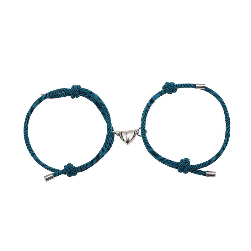 Enkelt Nylon Love Magnetic Armband