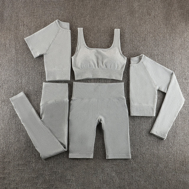 Ensemble de yoga sans couture, vêtements de sport, vêtements de sport, vêtements d'entraînement