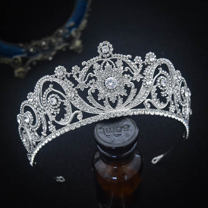 Zircon Bride Crown Fashion Headwear - Elegant Retro Design