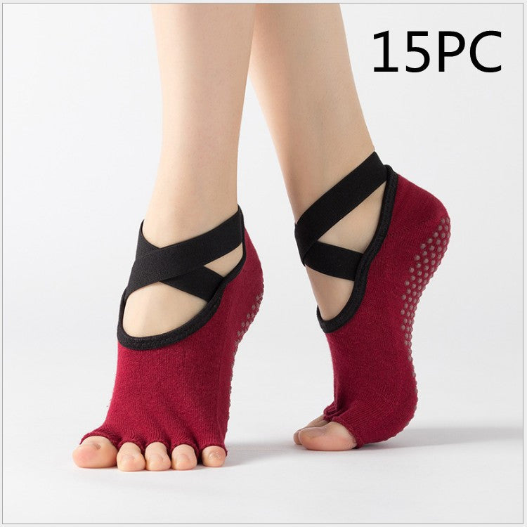 Yoga strumpor fem finger strumpor
