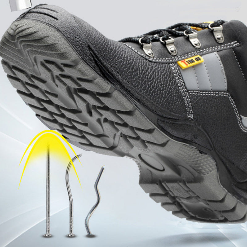 Skyddsskor med kraftiga sneakers, tåhätta, stålskyddsstövlar för män