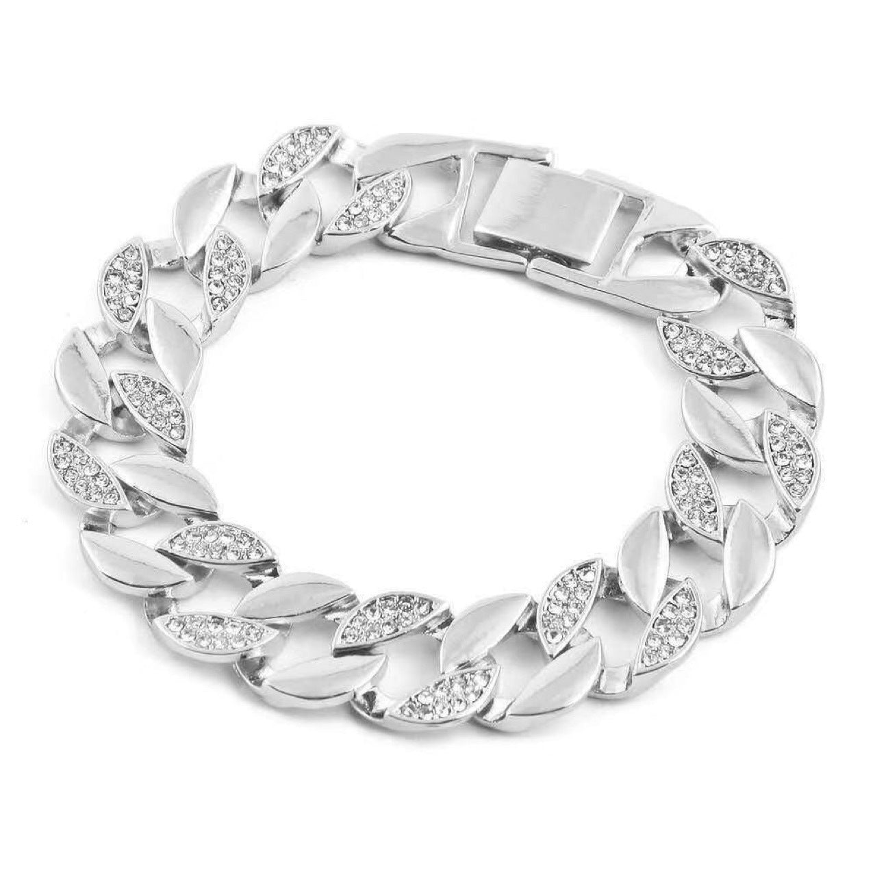 Herrklockor Lyxmärke Fashion Diamond Date Quartz Watch