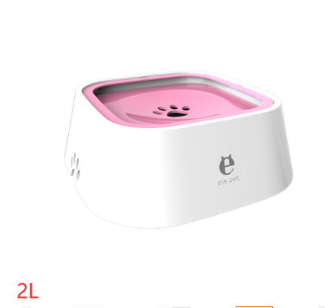 1,5 L Katt Hund Vattenskål Bär Flytande Skål Anti-Overflow Slow Water Feeder Dispenser Djurfontän ABS&PP Hundtillbehör