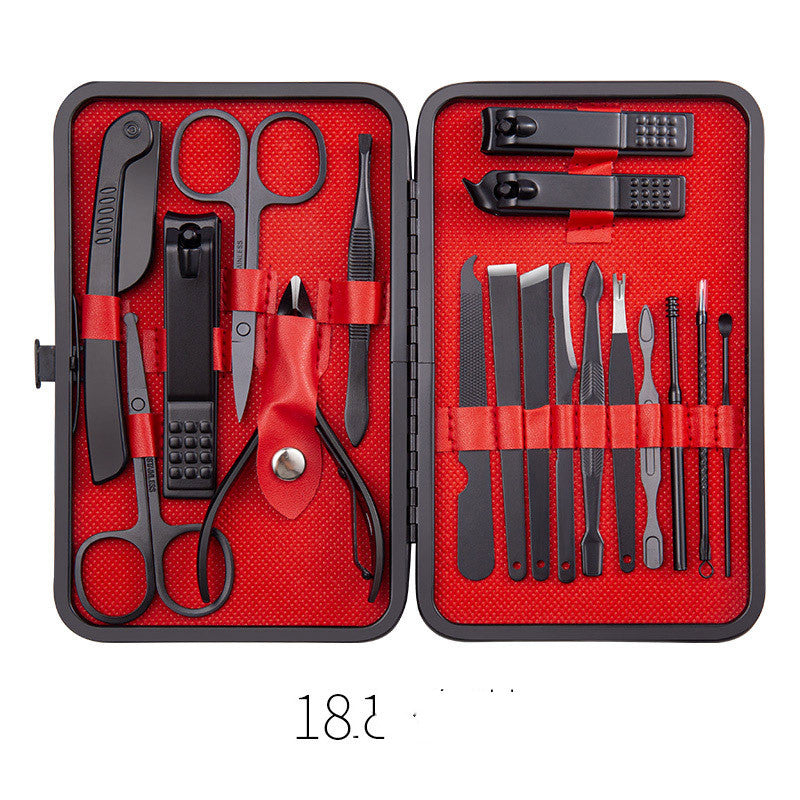 Professional Stainless Steel Grooming Set - 7-20 Pieces Heat Treatment | Multiple Colors Leather Case