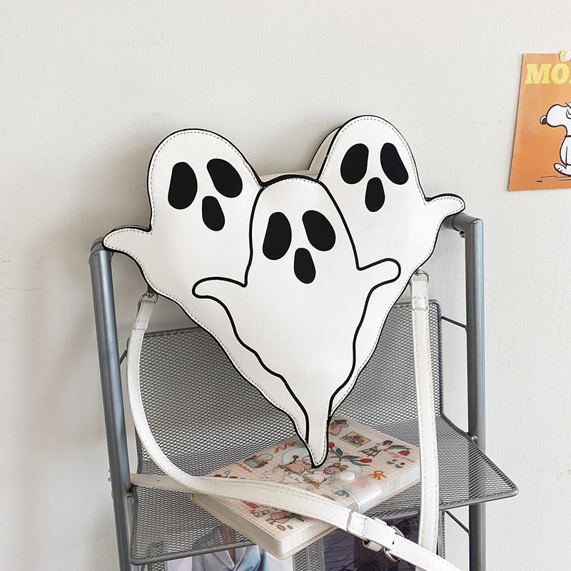 3D Ghost Phone Purse - Cute Halloween Crossbody Bag with Cartoon Character Design
