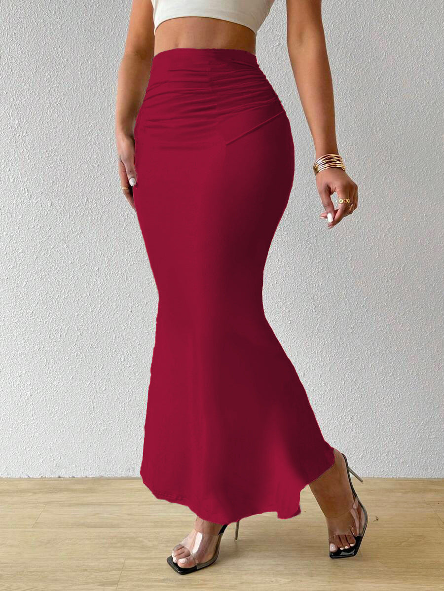 Professional European American Zebra Pattern Slimming Hip Skirt - Polyester Design (14 Colors, S-XL, Temperament Commute)