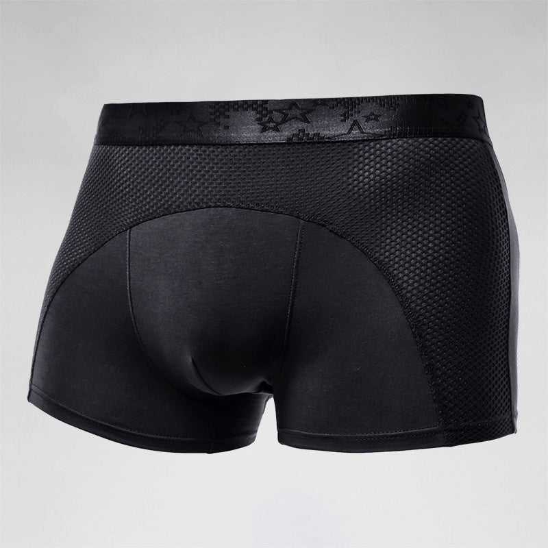 Men's Underwear Ice Silk Mesh Boxers Sports Boxer Shorts
