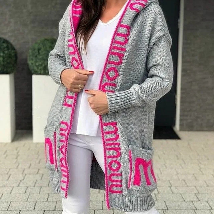 Women's Fashion Mid-length Sweater Cardigan