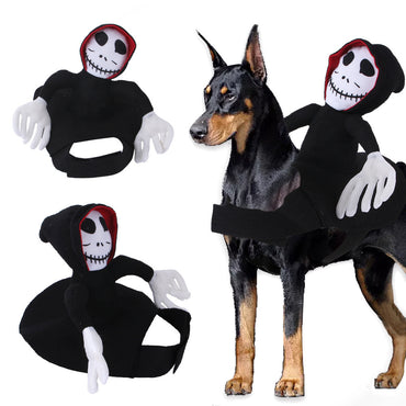 Costume d'halloween amusant pour animaux de compagnie, décoration pour animaux de compagnie, déguisement de Cosplay, vêtements d'halloween pour animaux de compagnie, gilet de citrouille araignée, nouvelle collection