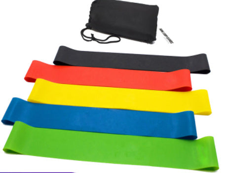 Professional Yoga Fitness Rally - 5-Piece Latex Resistance Band Set