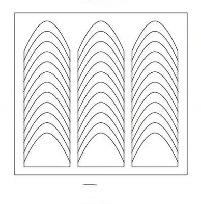 French Manicure Smile Stickers - White