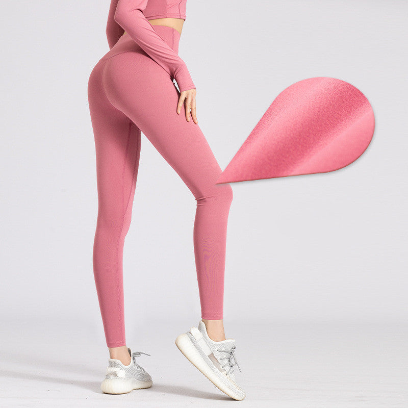 Hög elastisk botten Varm Butt Lift Yogabyxor för löpning