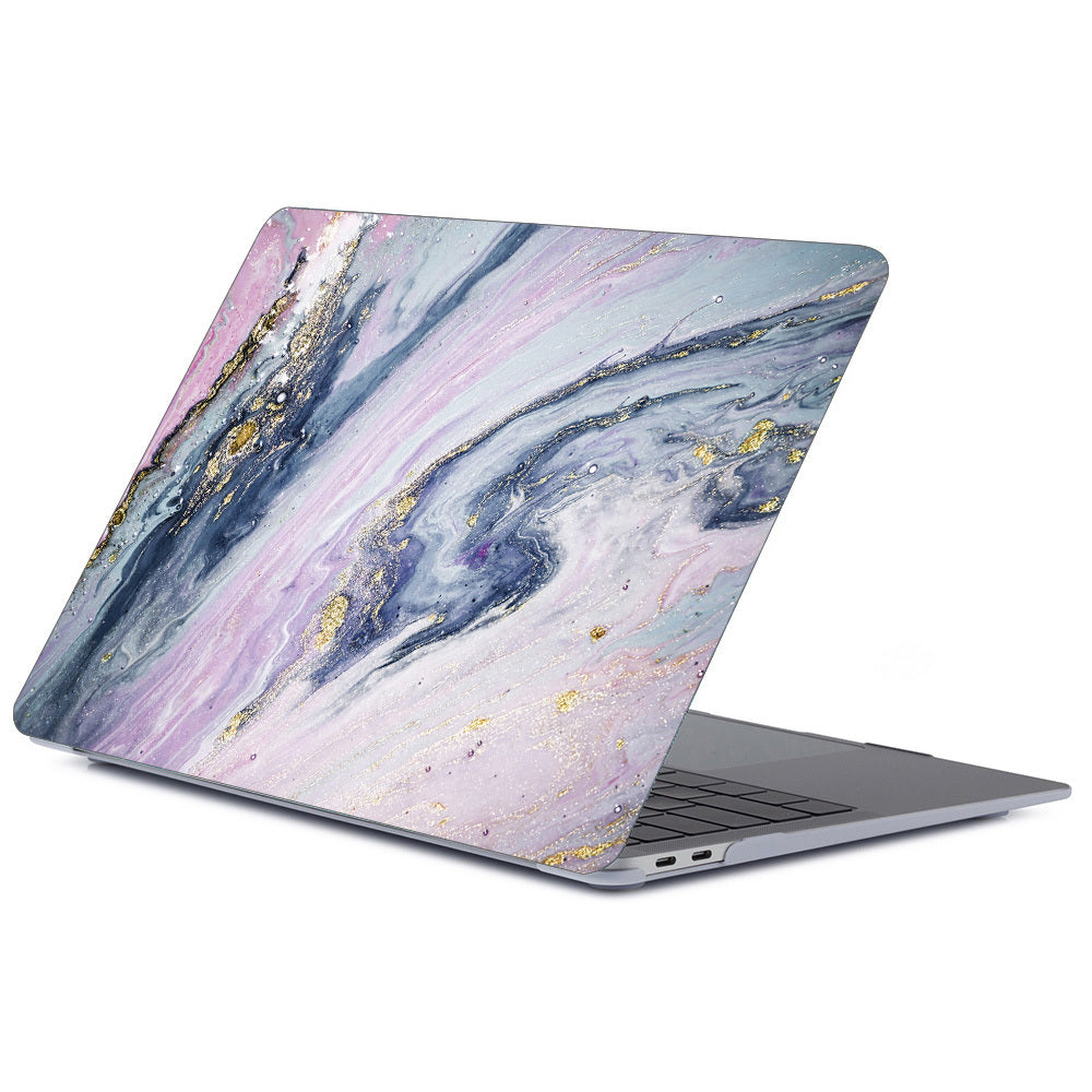 Notebook marmorerat frostat skyddsfodral