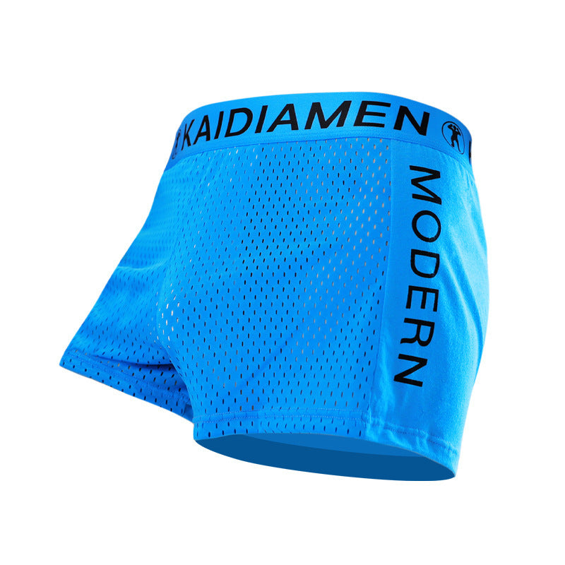Herrboxershorts med andningsfunktion i issilkesmesh