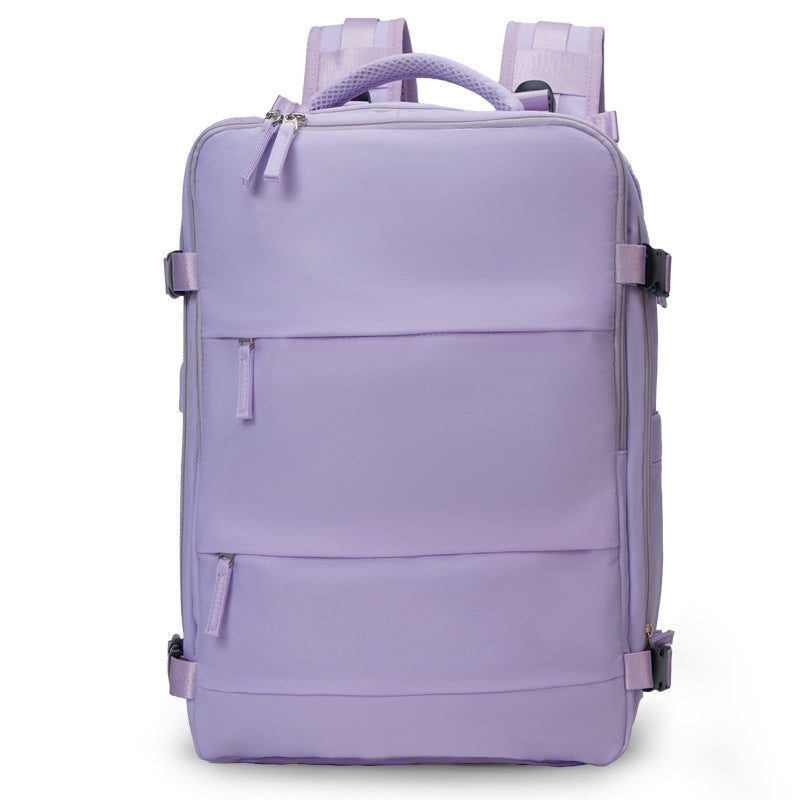 Sac à dos de voyage en Nylon de grande capacité, imperméable, extérieur, séparation sèche et humide, léger, multifonction