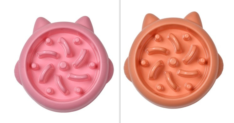 Hund Katt Slow Feeder Skålar Antikvävning Slow Feeder Skål Skål Hemma Hundätande tallrik Anti Gulping Bowl Tillbehör