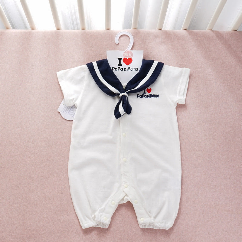 Navy Style Baby Onesies - Newborn Clothes