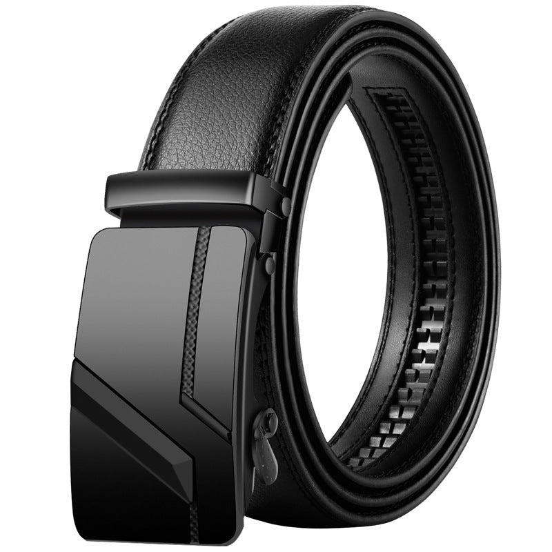 Men's Korean Style Leather Belt Automatic Buckle - Global Fashion