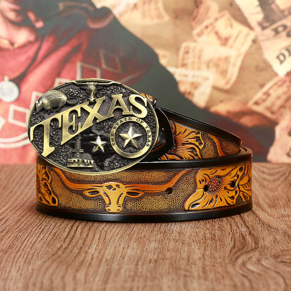 Ceintures de tête de vache Texas pour hommes et femmes