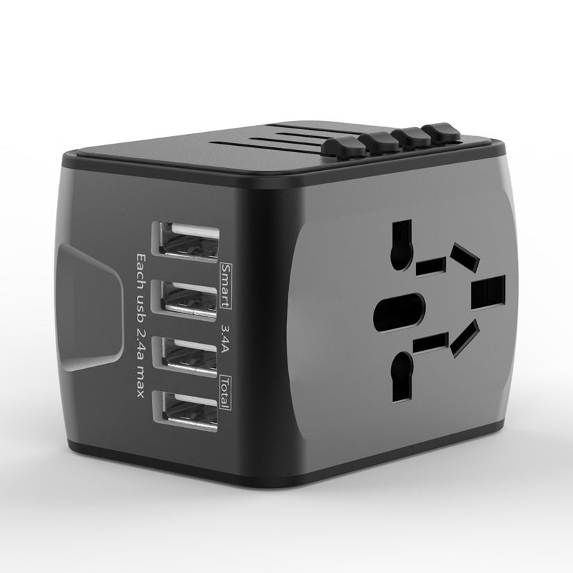 Multifunktionell reseladdningsdocka med 4 USB-omvandlare