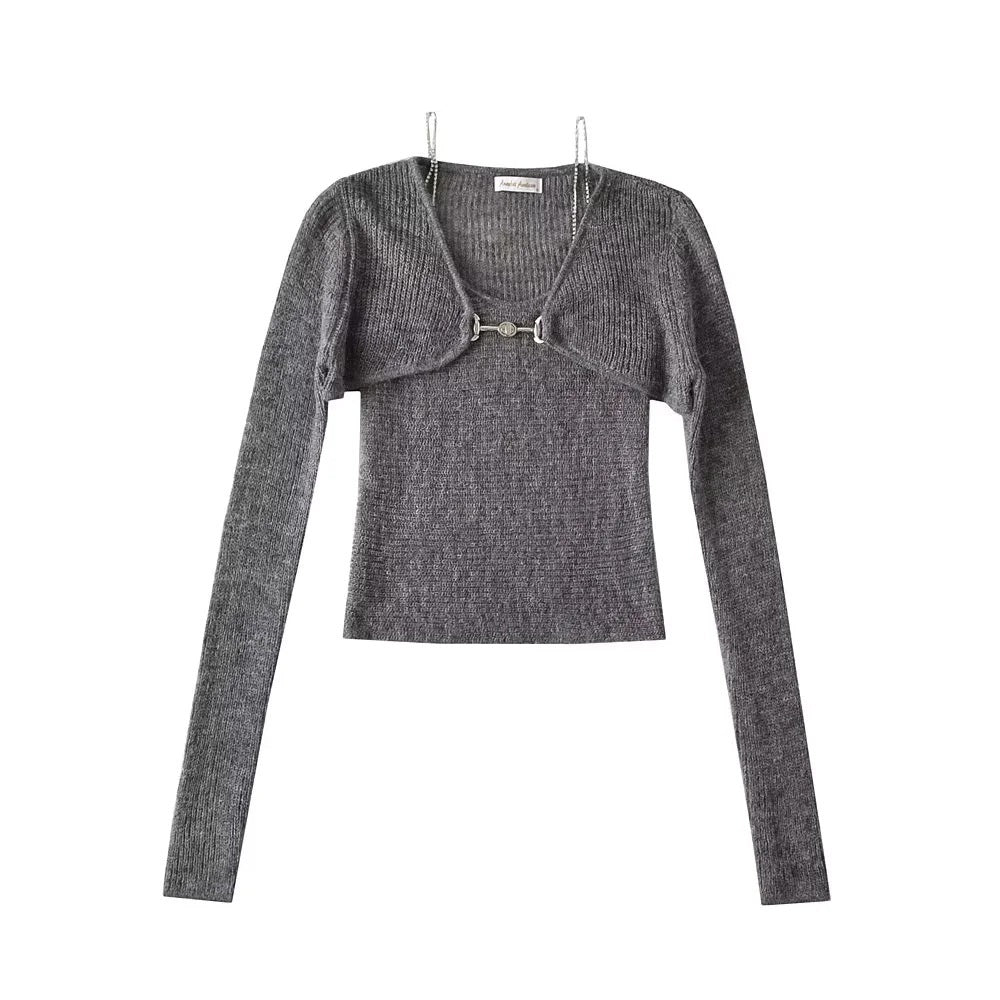 Spice Slim Stripe Bottom Cami Long Sleeve