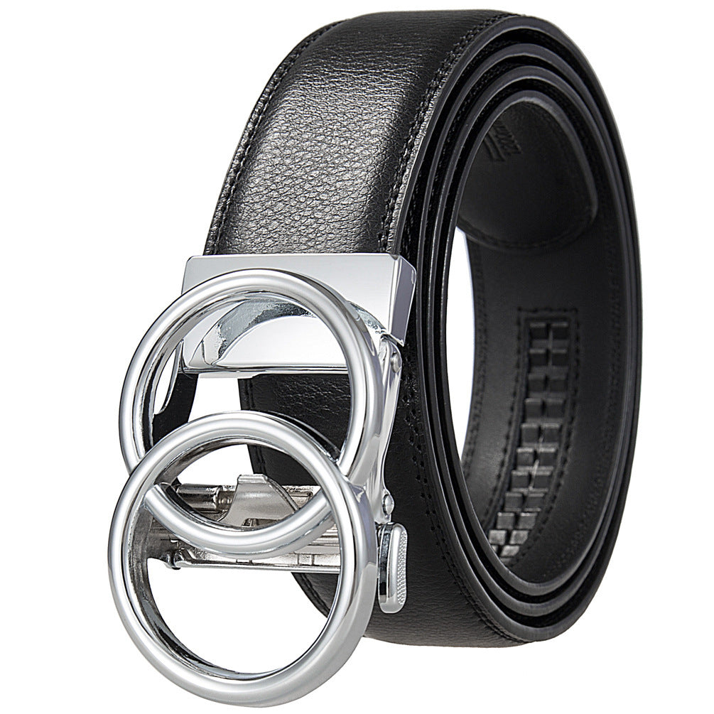 Men's Fashion Comfort Click Belt - Premium Metallic Buckles