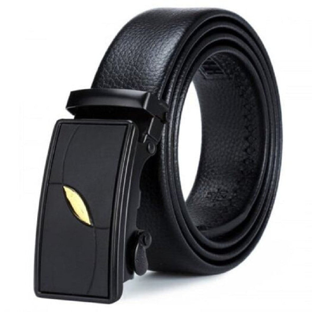 Men's Black Business Fashion Trend Belt - Executive Style
