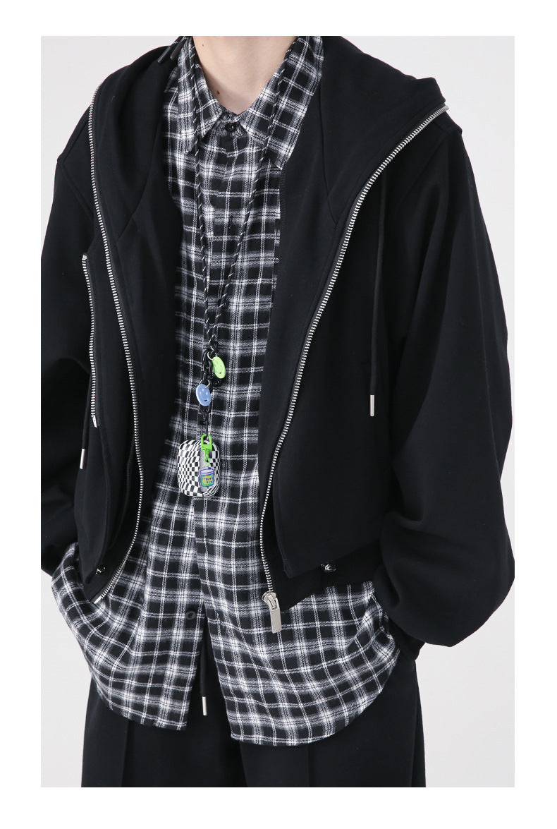 Faux costume de sport de style neutre en deux pièces simple pour hommes