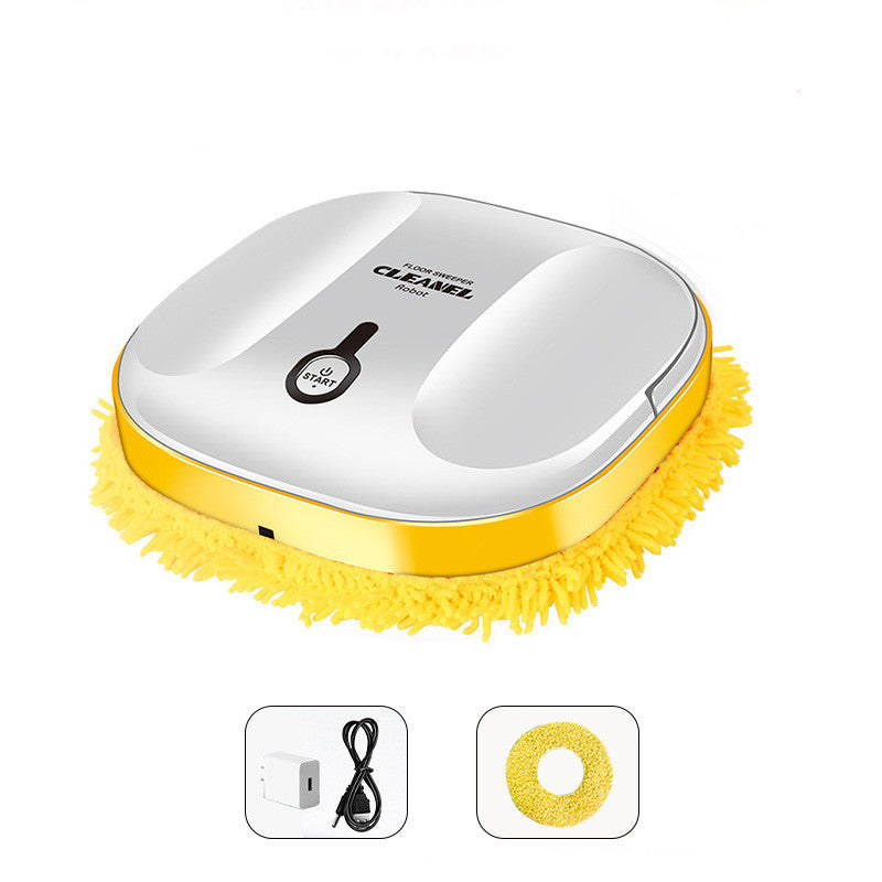 USB Rechargeable Robot Mop - Automatic Floor Cleaning Machine with Spray Function