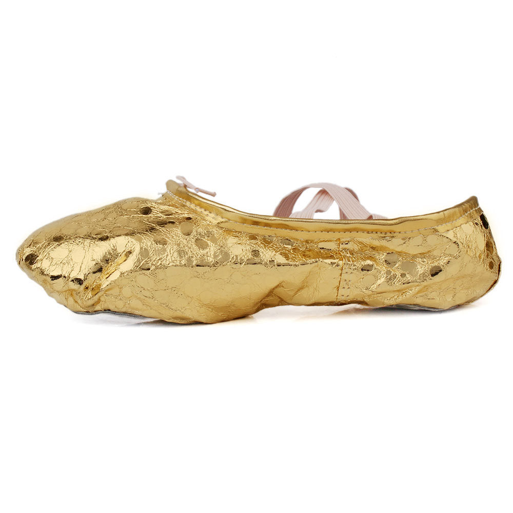Children Gold And Silver Stage Performance Shoes
