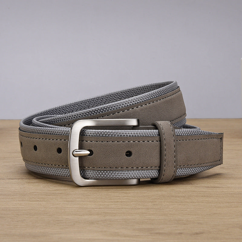 Men's Korean Creative Style Suede Belt - Cultural Inspiration