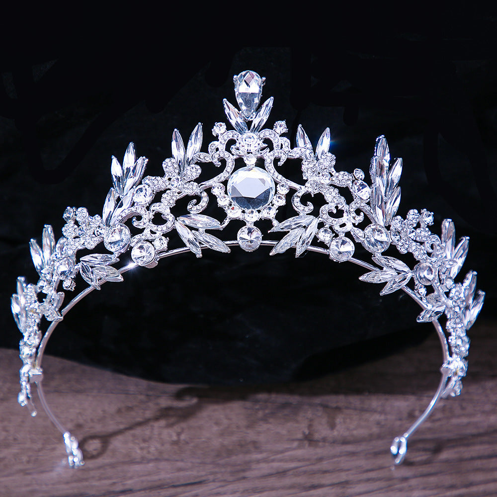 Bridal Headdress Rhinestone Mitzvah Crown - Elegant Jewish Wedding Accessory