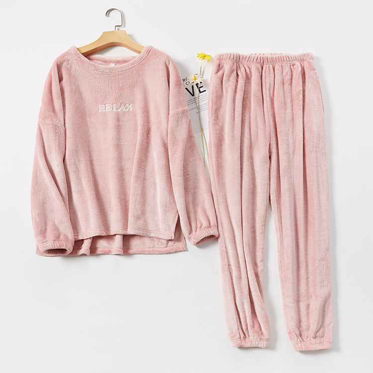Ensembles de pyjamas en flanelle vêtements de maison d'hiver pour femmes hommes vêtements de nuit Couple