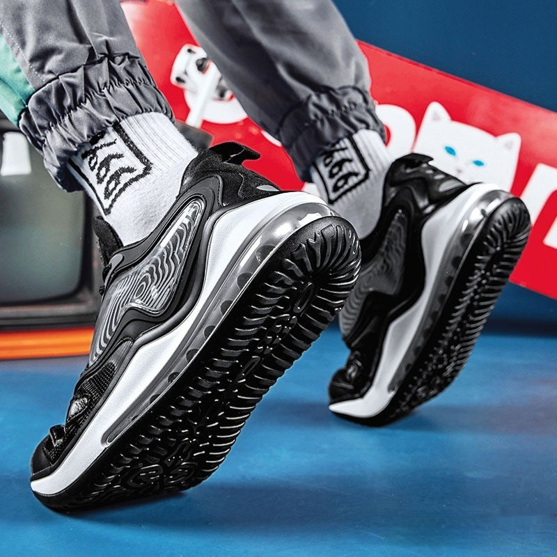 Summer Air Cushion Men's Shoes - Space Black/White