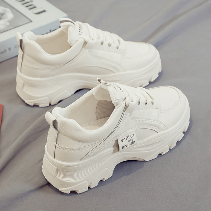 Thick Sole Network Red Sport Casual Small White Shoes Trendy Autumn