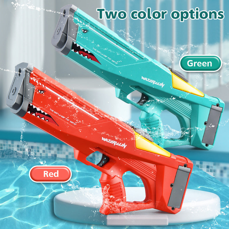 Pistolet à eau électrique automatique, jouets requin haute pression, jouet de plage d'été en plein air, jouet de combat aquatique pour enfants et adultes, fête en piscine