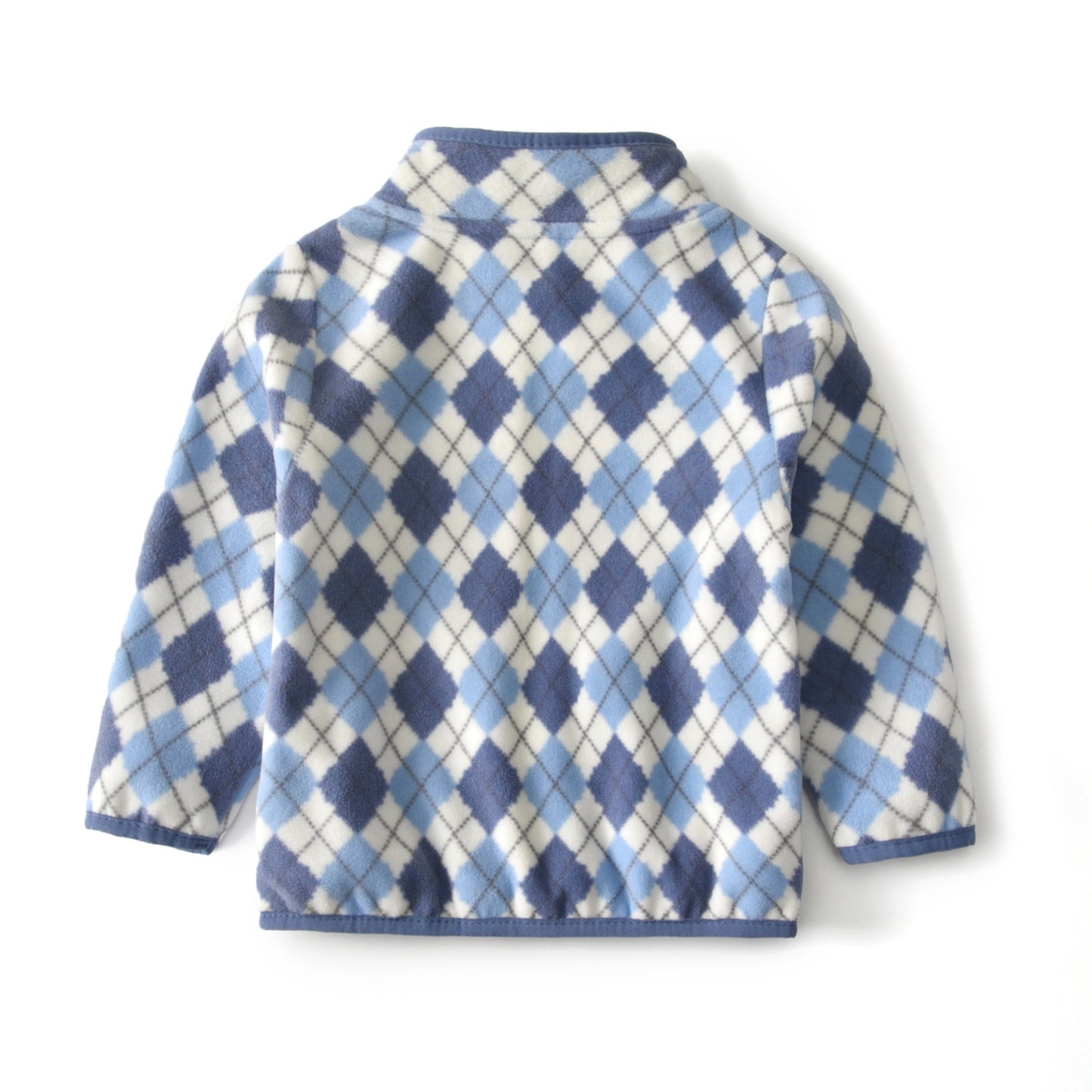 Pojkar Polar Fleecejacka Diamond Print Zip Top