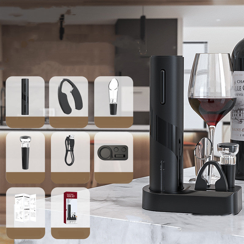 Elektronisk flasköppnare Qier Plast USB Uppladdningsbart vin Elektrisk elektronisk flasköppnare