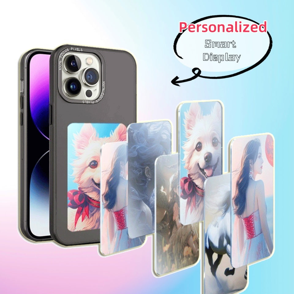 Étui de téléphone à écran e-ink, Projection d'écran illimitée, couverture de téléphone personnalisée, batterie gratuite, nouvelle coque de téléphone de luxe de styliste
