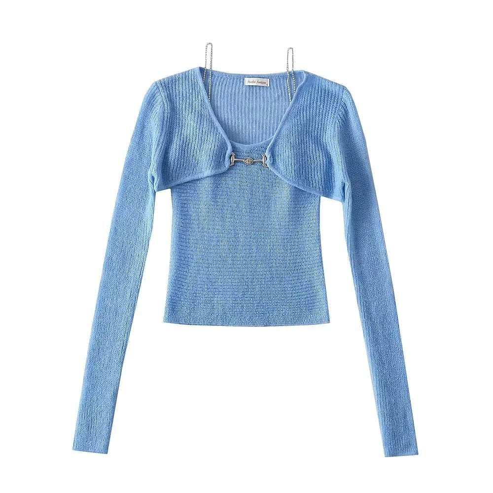 Spice Slim Stripe Bottom Cami Long Sleeve
