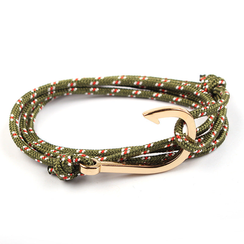 Justerbart Paracord Ankararmband Kvinna Män Berlockarmband